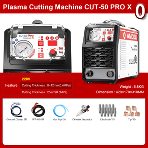 Machine de découpe plasma CUT-50 Pro 220vPROX avec compresseur intégré, machine de découpe et de soudage CUT-50 PROX - Product Image 3