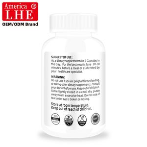 ผู้ผลิตอาหารเสริมไกลซีน ปราศจากกลูเตน ช่วยบำรุงร่างกาย ปราศจาก GMO ไม่มีส่วนผสมของนม 1000 มก. 100 แคปซูลไกลซีน - Product Image 6