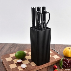 Juego de Cuchillos de Cocina de Acero Inoxidable de Nuevo Diseño, Tijeras, Cuchillo de Chef, Cuchillo Multiusos, Cuchillos Afilados con Mango de Plástico - Product Image 4
