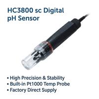 HC3800 sc Sensor pH Digital Presisi Tinggi dengan Kompensasi Suhu Pt1000 Terintegrasi untuk Pemantauan Kualitas Air