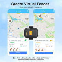 Mini traceur GPS 4G pour chien, anti-perte, géolocalisation, surveillance de la santé, collier, autonomie de la batterie > 20 heures, étanche IPX7, compatible Android/iOS