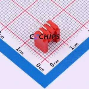 ZX-HY2.0-3PWZ-R Wire-to-Board Pin Header Bent Lead Through Hole,P=2mm Connector 1x3P 2mm Right Angle Insert HY - Product Image 2