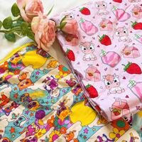 Couverture Bébé en Viscose de Bambou Imprimé Vaches Fraise, Sans MOQ, Impression Personnalisée, Écologique, 600TC, Toutes Saisons, Vente en Gros Usine