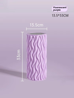 Rouleau de massage en mousse EVA solide, bloc de yoga, mace de fitness pour la relaxation musculaire, roue de massage pour débutants