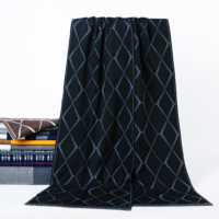 Écharpes chaudes en maille jacquard mélangée laine pour homme et femme, automne et hiver, vente en gros, personnalisables haut de gamme