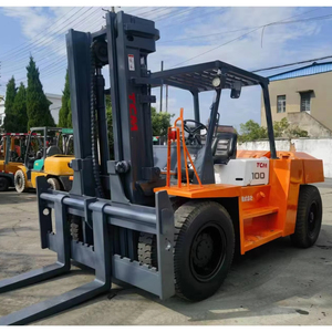 Chariot élévateur diesel d'occasion Vigoshop TCM FD100 avec mât à trois sections - Utilisation simple pour tous les opérateurs - Product Image 1