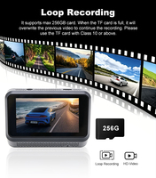 Caméra embarquée double objectif avec écran IPS, vision nocturne 4K, capteur GPS GC4653, enregistrement vidéo en boucle, surveillance de stationnement, caméra de voiture WiFi