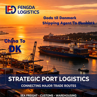 Agent de transit maritime, service logistique CIF vers le port d'Aarhus au Danemark, transport de marchandises, transit rapide