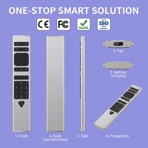 Control Remoto Universal <span class=keywords><strong>para</strong></span> Smart TV TVSHARP, Compatible con Dispositivos Samsung, <span class=keywords><strong>LG</strong></span> y Polycom, Recargable, de Aluminio, con Láser IR, WRT8626 - Product Image 1