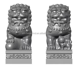 قوالب بلاستيكية صغيرة من الخرسانة الزخرفية على الطراز الصيني لحديقة الكلاب من فو - Product Image 5