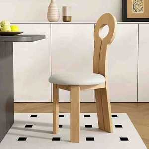 Set di Tavolo da Pranzo Ovale e Sedie in Legno con Piano in Pietra, Stile Moderno Francese di Lusso, Arredamento per Sala da Pranzo - Product Image 6