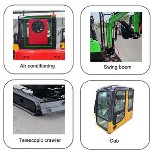 Precio barato chino de Mini excavadora 1.5Ton Hidráulico Pequeño Micro Crawler Bagger Digger - Product Image 5