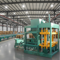 Ligne de production automatique de briques industrielle, machine à fabriquer des blocs QT4-20, marque SHUNYA pour matériaux de construction