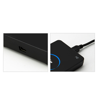 Lector de Tarjetas de Proximidad RFID USB de 125Khz, Protocolo ISO 7815, Sin Necesidad de Controlador, T5577 EM4305, Material ABS, Distancia de Lectura de 8cm