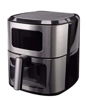Friteuse à air numérique visuelle 6,5 L avec fenêtre, four à air chaud 1700 W, friteuse sans huile pour la maison