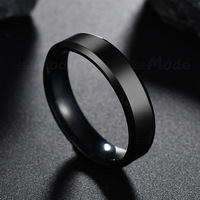 Einfacher modischer Herren ring aus Edelstahl, hochglanz polierter, einfacher Kuppel ring