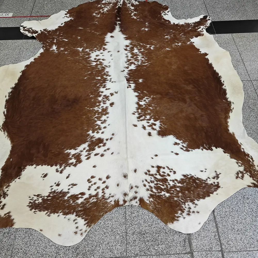 Natural Cow hair Area carpet Hair On Genuine cowhide Rug Skin Garment Handbag Belt Material