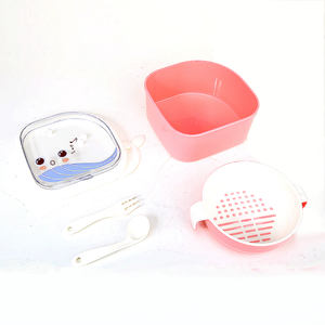 子供用ランチボックス、餌入れとカトラリー付き、漫画デザインの弁当箱、カトラリー付き食品保存容器、630ml - Product Image 6