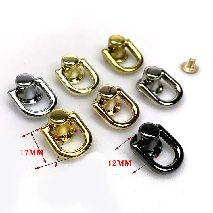 12mm Diy Phone Case Accessories Rivet Button Stud Rings Screw puller Connector for Purse Bag Keychain Pendant Anchor