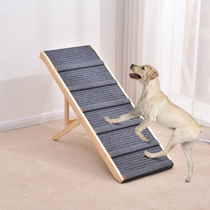 Rampe pour animaux de compagnie en bois, hauteur réglable, antidérapante, escalier pliable pour chiens, meubles pliants pour animaux de compagnie d'intérieur - Product Image 2