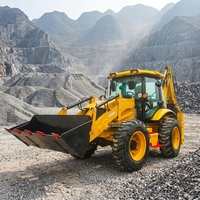 La Chine fabrication 4WD moteur diesel pelle rétrocaveuse chargeuse sur pneus articulée arrière pelle pelle pelle chargeur