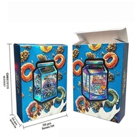 Sacs en Mylar anti-odeur exotiques en gros, refermables, holographiques, découpés sur mesure avec boîte, 3/5 grammes