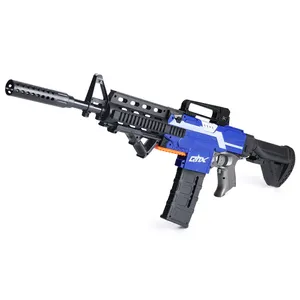 Zhorya M416 игрушечный воздушный Детский Электрический пистолет, оружие, машина, бластер, стрельба, мягкая пуля, пистолет с магазином и мишенью