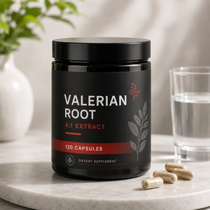 Extrait de racine de valériane 600 mg par dose sous forme de capsule, complément alimentaire à base de plantes OEM pour adultes - Product Image 1