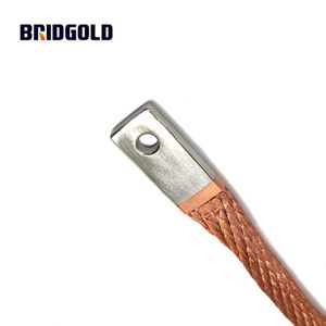 Busbar Đồng linh hoạt bện đồng dây đai nhiệt đồng dẫn điện <span class=keywords><strong>Flex</strong></span> liên kết Trần phẳng bện đồng dây đeo mặt đất cho hàng không vũ trụ - Product Image 5