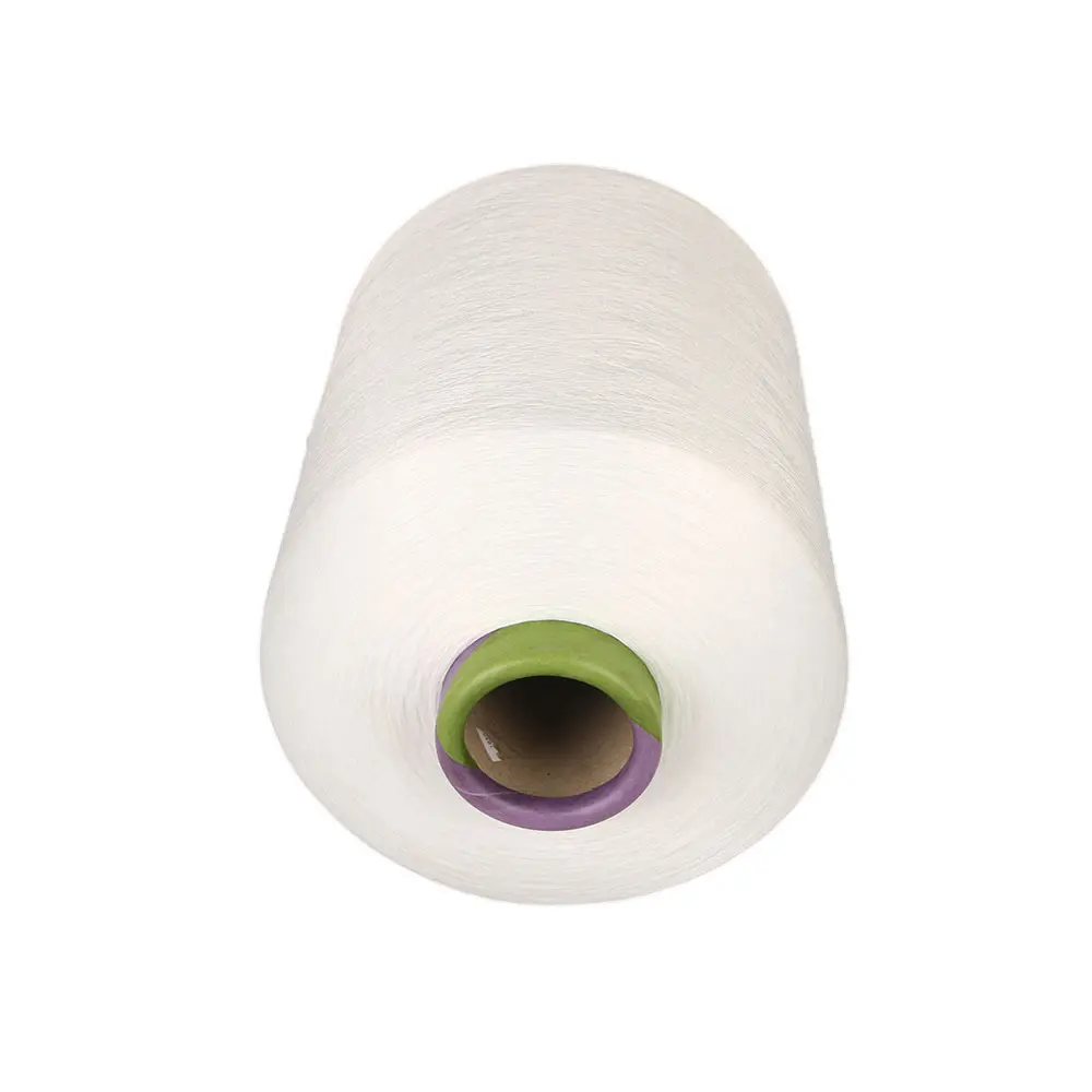 High Tenacity DTY 50D/120F Slight Intermingled Br White Yarn for Weaving and Knitted Production