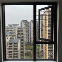 Ventanas Abatibles de Aluminio con Aislamiento Térmico de Alto Impacto, con Mosquiteras y Rejillas para Viviendas