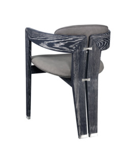 Chaise de salle à manger en bois massif de style nordique et chaise à dossier de style maison - Product Image 5