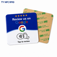 NFC-Chip Kontaktlose IC-Karte Acryl-Tischaufsteller für Restaurantmenü Google-Bewertung Check-in-Tafel