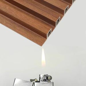 Revêtement mural extérieur décoratif en WPC imperméable, anti-UV, composite bois-plastique, panneau mural extérieur - Product Image 3