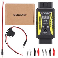 Adaptador GODIAG GT106 PLUS de 24V a 12V para Camiones de Trabajo Pesado con Función de Limpieza y Prueba de Inyectores de Combustible y Prueba de Relés para Autos y Camiones