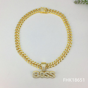 <strong>Men</strong> Hip Hop Jewelry 20mm Cuban <strong>Chain</strong> Necklace <strong>Gold</strong> Plated Iced Cuban Link <strong>Chain</strong> Necklace <strong>Diamond</strong> Cuban <strong>Chain</strong> - Product Image 4