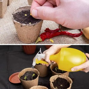 Plateaux à graines de jardin biodégradables compostables Germination Sow and Grow Pots de plantation Sacs en papier <span class=keywords><strong>pour</strong></span> usage intérieur et extérieur - Product Image 5