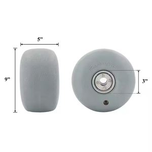 하이 퀄리티 Pu 폼 휠 <span class=keywords><strong>12</strong></span> 인치 공압 플라스틱 카트 수레 타이어 풍선 에어 비치 카트 타이어 바퀴 - Product Image 5
