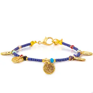 Ottoman Sign Pendant Evil Eye Bracelet