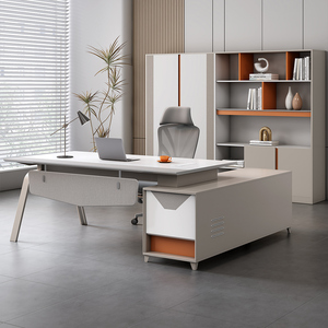 Meubles de bureau modernes de luxe au meilleur prix, bureau de direction en forme de L en bois, bureaux de direction - Product Image 1