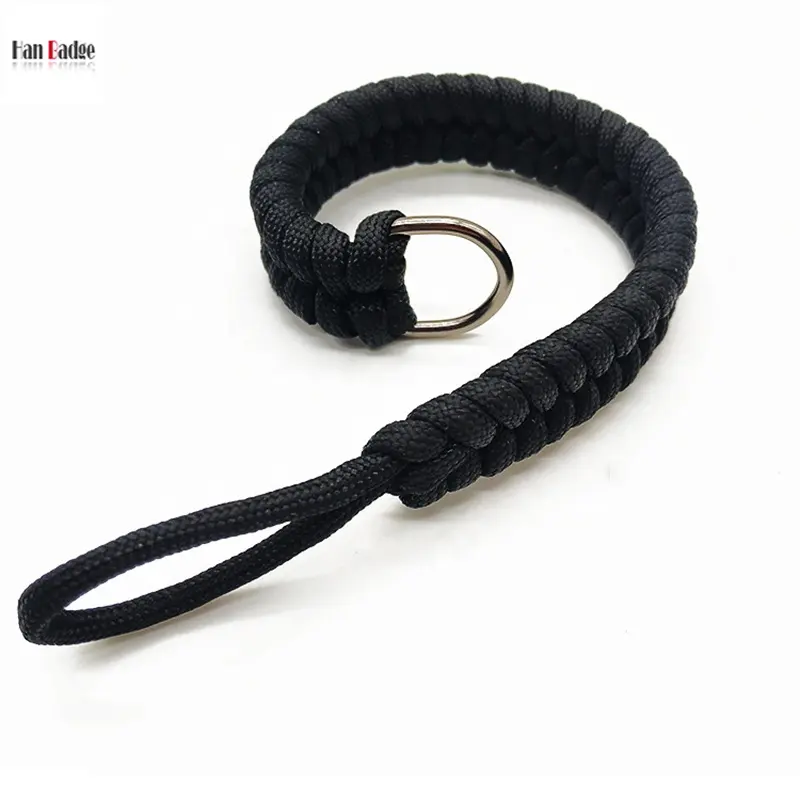Customized Polyester Braided Hand Woven Paracord Camera Wrist Strap