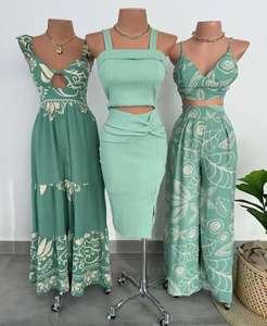 Vestidos Largos de Moda para Mujer Estilo Europeo Americano, Vestidos Largos con Tirantes para Comercio Exterior, Venta al Por Mayor - Product Image 3