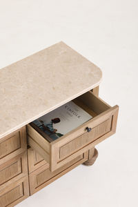 Chevet de chambre à coucher en <span class=keywords><strong>bois</strong></span> vintage nordique avec 2 tiroirs, commode moderne, meubles de maison - Product Image 4