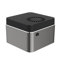 Computadora de Escritorio de Bolsillo Sharerdp, 8GB J4125, Windows 10, Msata 256GB/512GB, DDR4, TV Box 4K para Entretenimiento, Mini PC de Tamaño de Palma para Juegos
