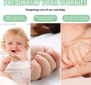 Lime à ongles électrique personnalisée pour bébé avec lumière - Kit de coupe-ongles électrique sûr pour les orteils et les ongles des enfants - Soin, polissage et coupe - Product Image 5