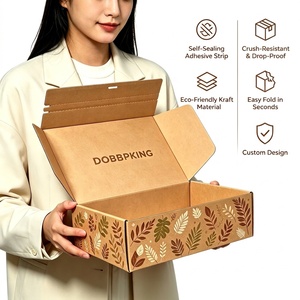 Caja Postal Autosellable Personalizada con Tira Adhesiva de Fácil Apertura, Embalaje de Cartón Corrugado para Envíos de Comercio Electrónico - Product Image 1