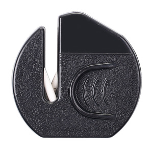 Afilador de cuchillos pequeño de cerámica portátil para cocina, herramienta de afilado manual de acero inoxidable de múltiples granos para uso doméstico - Product Image 5