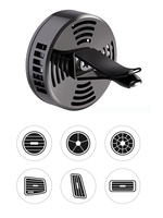 Diffuseur d'huiles essentielles rond en alliage pour grille d'aération, désodorisant et accessoire décoratif intérieur pour voiture et SUV