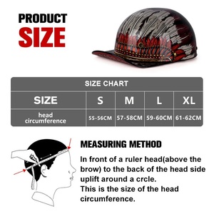 Casco Medio para Motocicleta/Scooter con ABS y Visera Transparente para Uso Invernal, para Hombres y Mujeres, Estilo Gorra de Béisbol - Product Image 2