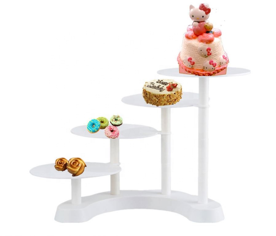 Présentoir à Gâteaux 2 Niveaux Eaton Fine Dining – Ardoise Noire – Mariage, Fête